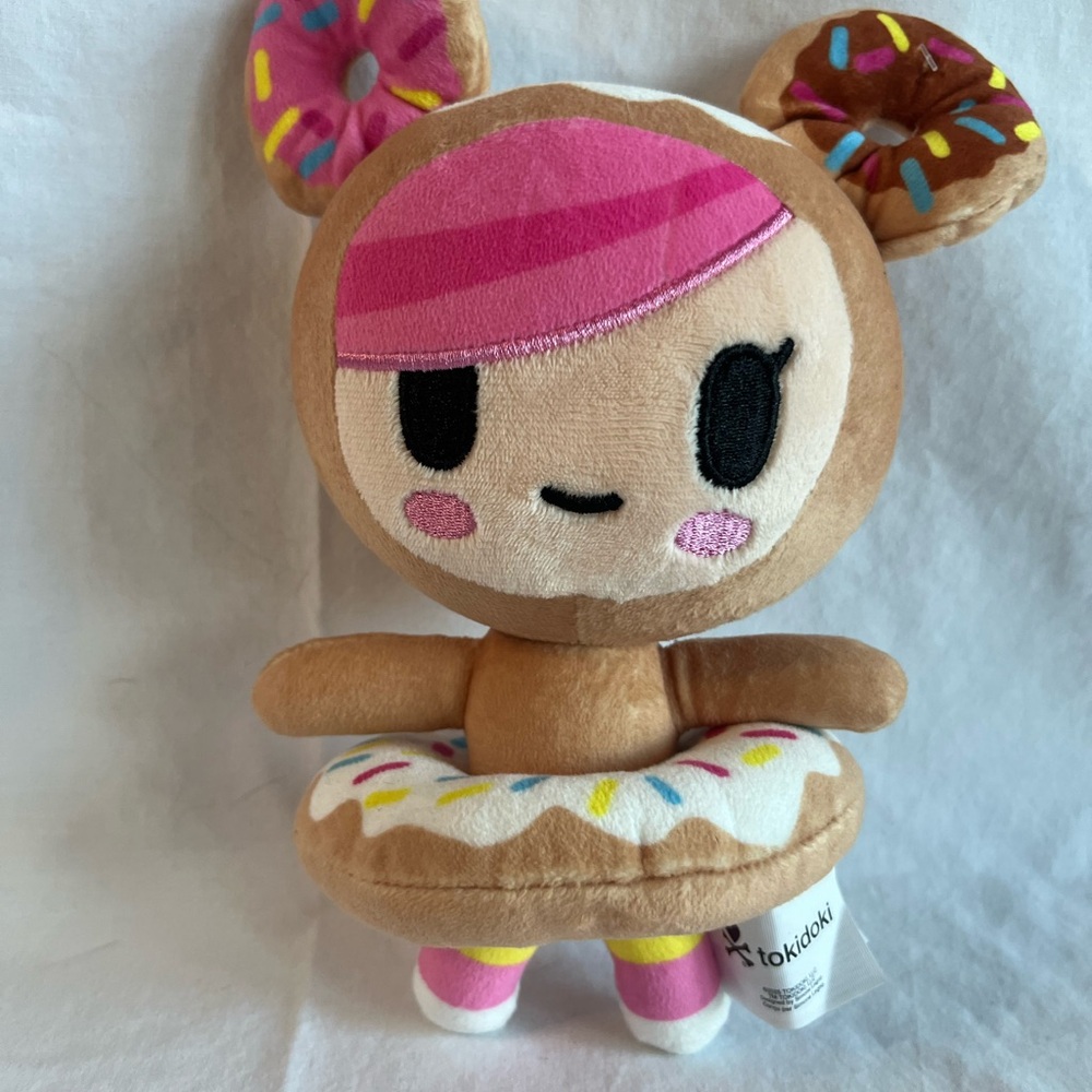 Tokidoki Donutella‎ Plush - Brown, Pink, and White